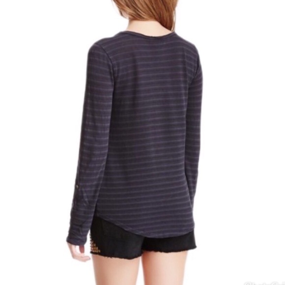 Lucky Brand Costa Mesa Black Pocket Tee- M - Picture 2 of 8